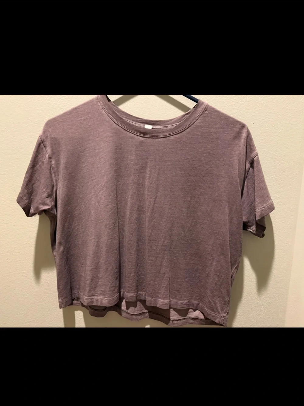 lululemon athletica cropped faded tee, size 4 women’s